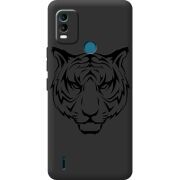 Черный чехол BoxFace Nokia C21 Plus Tiger