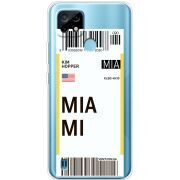 Прозрачный чехол BoxFace Realme C21 Ticket Miami