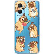 Прозрачный чехол BoxFace Realme 9i с 3D-глазками Pug