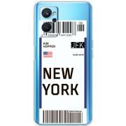 Прозрачный чехол BoxFace Realme 9i Ticket New York