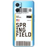 Прозрачный чехол BoxFace Realme 9i Ticket Springfield