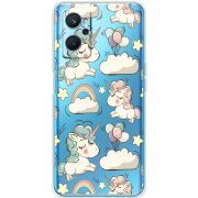 Прозрачный чехол BoxFace Realme 9i Unicorns