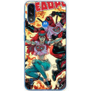 Чехол BoxFace Motorola E7 Power Deadpool and Mary Jane