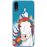 Чехол BoxFace Motorola E7i Power Fuck Unicorn