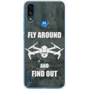 Чехол BoxFace Motorola E7i Power Дрон Fly Around