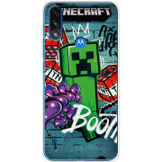 Чехол BoxFace Motorola E7i Power Minecraft Graffiti