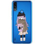 Прозрачный чехол BoxFace Motorola E7i Power Winter Morning Girl