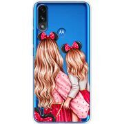 Прозрачный чехол BoxFace Motorola E7i Power Mouse Girls