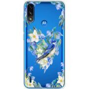 Прозрачный чехол BoxFace Motorola E7i Power Spring Bird