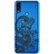 Прозрачный чехол BoxFace Motorola E7i Power Chinese Dragon