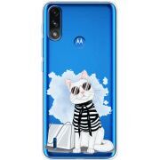 Прозрачный чехол BoxFace Motorola E7i Power Cat Style