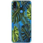 Прозрачный чехол BoxFace Motorola E7i Power Palm Tree