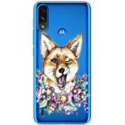 Прозрачный чехол BoxFace Motorola E7i Power Winking Fox