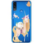 Прозрачный чехол BoxFace Motorola E7i Power Uni Blonde