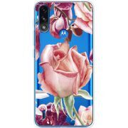 Прозрачный чехол BoxFace Motorola E7i Power Rose