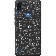 Черный чехол BoxFace Motorola E7i Power E=mc2