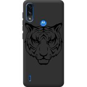 Черный чехол BoxFace Motorola E7i Power Tiger