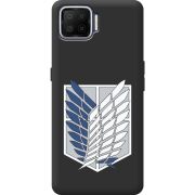 Черный чехол BoxFace OPPO A73 Атака Титанов Крылья Свободы