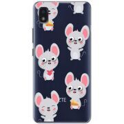 Прозрачный чехол BoxFace ZTE Blade L210 с 3D-глазками Mouse