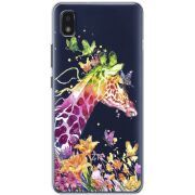 Прозрачный чехол BoxFace ZTE Blade L210 Colorful Giraffe