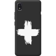 Черный чехол BoxFace ZTE Blade L210 Білий хрест ЗСУ