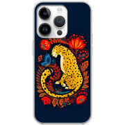 Чехол BoxFace Apple iPhone 14 Pro Max Petrykivka Leopard