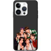 Черный чехол BoxFace Apple iPhone 14 Pro Max BTS