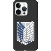 Черный чехол BoxFace Apple iPhone 14 Pro Max Атака Титанов Крылья Свободы