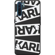 Черный чехол BoxFace OPPO A91 White Karl