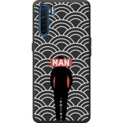Черный чехол BoxFace OPPO A91 Man Pattern