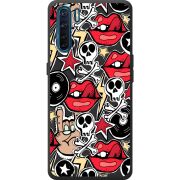 Черный чехол BoxFace OPPO A91 Rock Graffiti