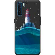 Черный чехол BoxFace OPPO A91 Lighthouse