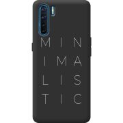 Черный чехол BoxFace OPPO A91 Minimalistic