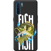 Черный чехол BoxFace OPPO A91 Fish