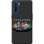 Черный чехол BoxFace OPPO A91 Among Us Impostors