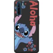 Черный чехол BoxFace OPPO A91 Гавайський гість Stich