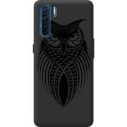 Черный чехол BoxFace OPPO A91 Owl