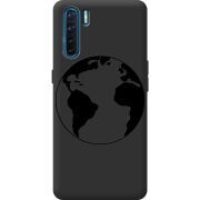 Черный чехол BoxFace OPPO A91 Earth