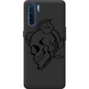 Черный чехол BoxFace OPPO A91 Skull and Roses