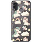 Прозрачный чехол BoxFace Nokia G11 Plus Unicorns