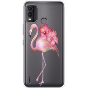 Прозрачный чехол BoxFace Nokia G11 Plus Floral Flamingo