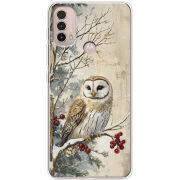 Чехол BoxFace Motorola E40 Christmas Owl
