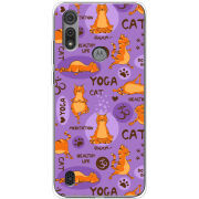 Чехол BoxFace Motorola E6S Yoga Cat