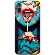 Чехол BoxFace Motorola E6S Girl Pop Art