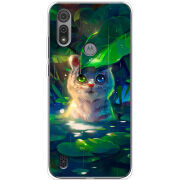 Чехол BoxFace Motorola E6S White Tiger Cub