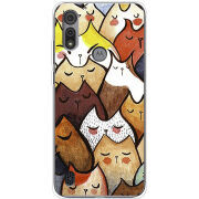 Чехол BoxFace Motorola E6S Sleepy Cats