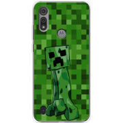 Чехол BoxFace Motorola E6S Minecraft Creeper
