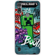 Чехол BoxFace Motorola E6S Minecraft Graffiti