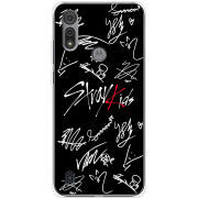 Чехол BoxFace Motorola E6S Stray Kids автограф
