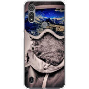Чехол BoxFace Motorola E6S snowboarder